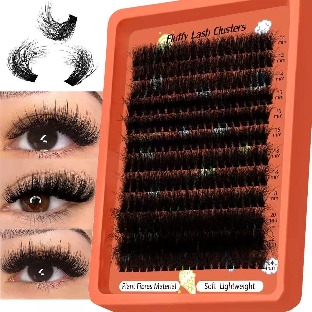 Eyelash Extension Home Service - Rzęsy w kępkach 80D-100D, miękkie, z