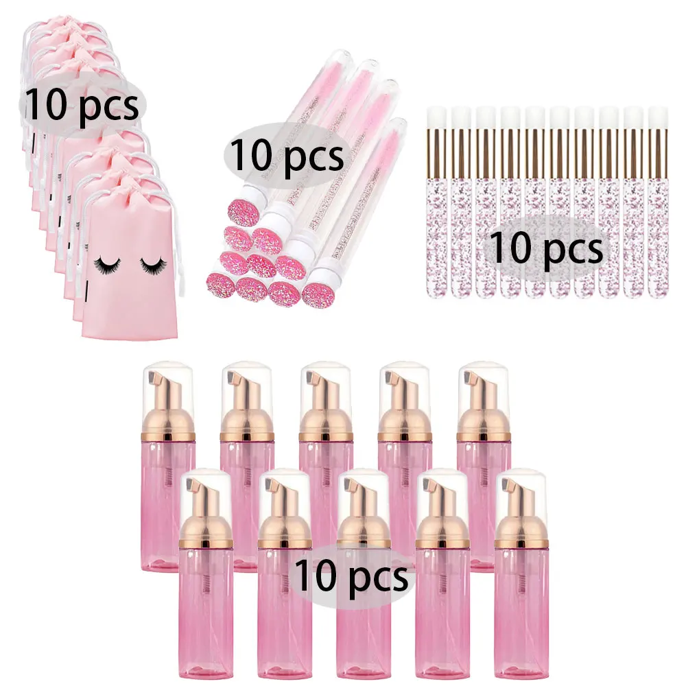 Eyelash Extension Aftercare - 20/40 sztuk garnitur 60ML pusta butelka