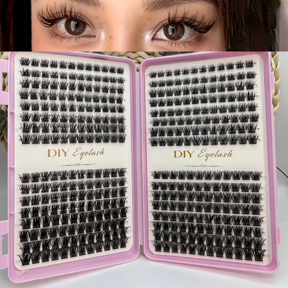 Eyelash Extension Home Service - 384 szt. Pojedyncze Kępki Rzęs do
