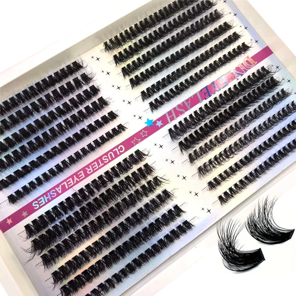 Eyelash Extension Home Service - AMSDCN 30P-100P Mieszane Puszyste Pojedyncze Kępki