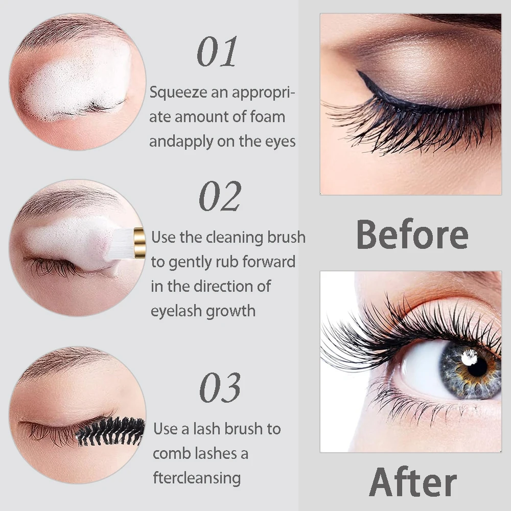 20/40 sztuk garnitur 60ML pust – Eyelash Extension Aftercare recenzja i cena