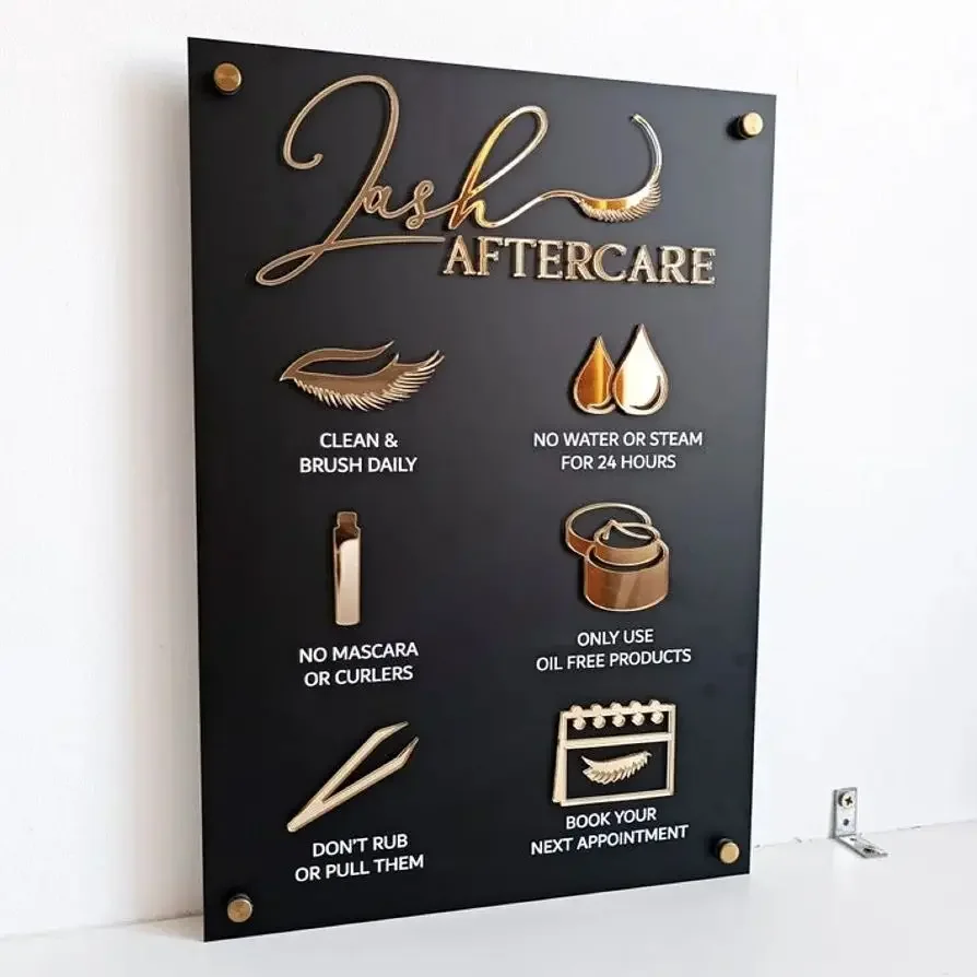 Znak pielęgnacji przedłużania  – Eyelash Extension Aftercare recenzja i cena